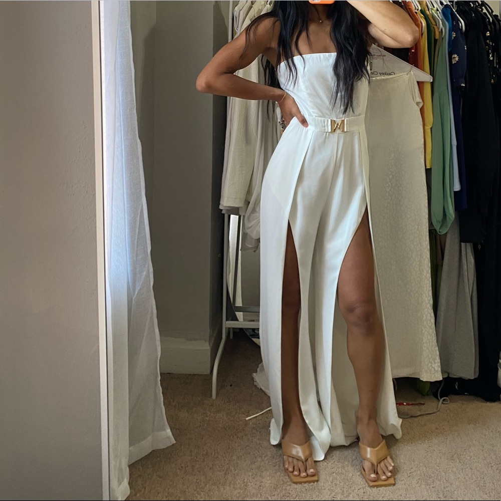 Meshki strapless jumpsuit